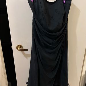 Black dress with diamond art